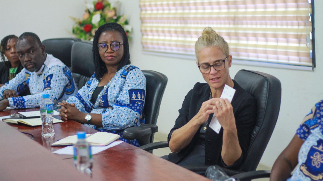 Ms Christine Gaulis making a presentation